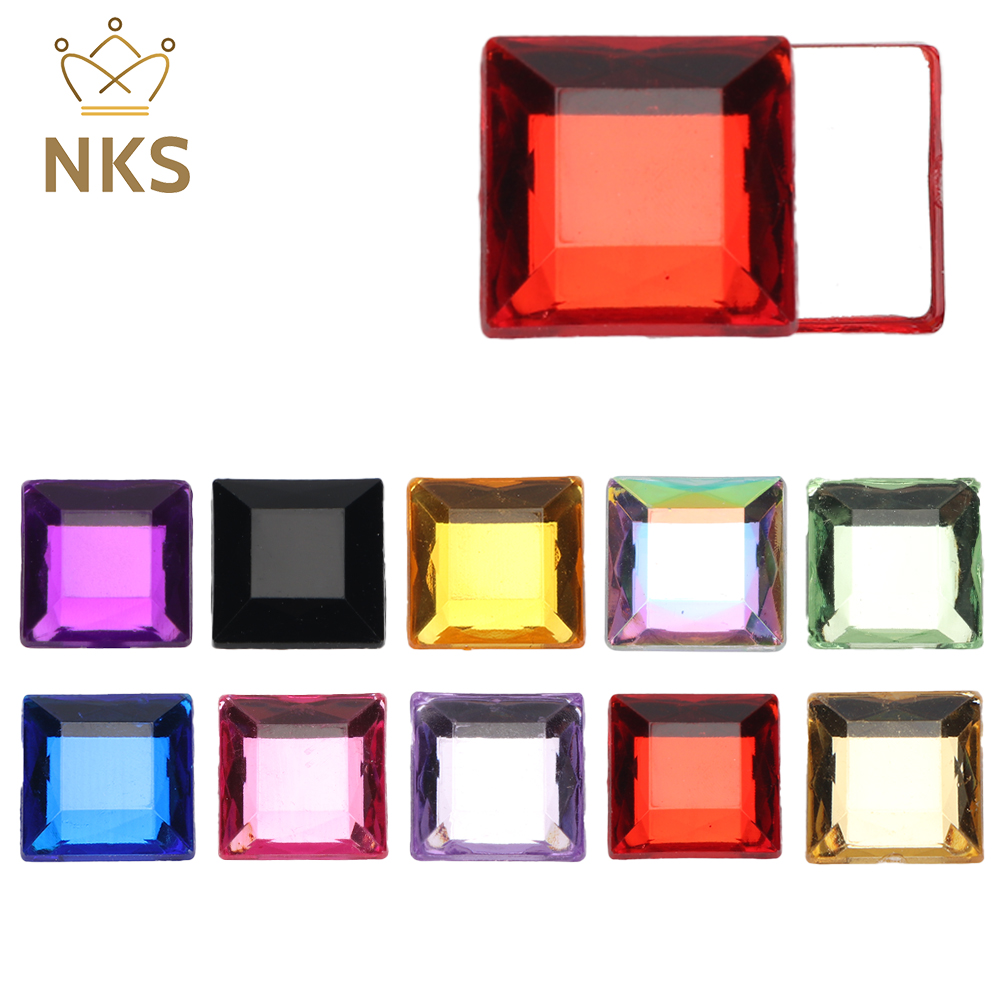 NKS 10mm 12mm Faceted Square C - Hotfix Rhinestone Sheet review and price