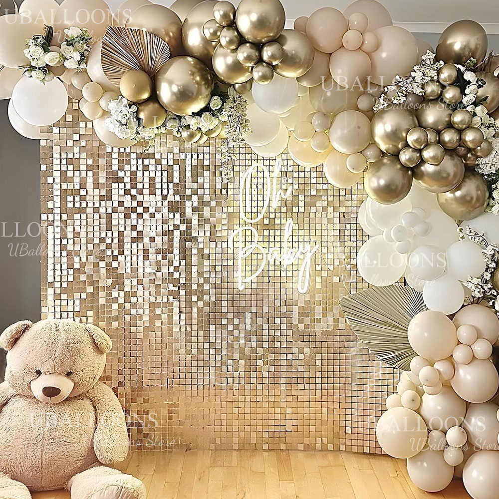 Matte Champagne Gold Backdrop  - Sequin Fabric Panel review and price