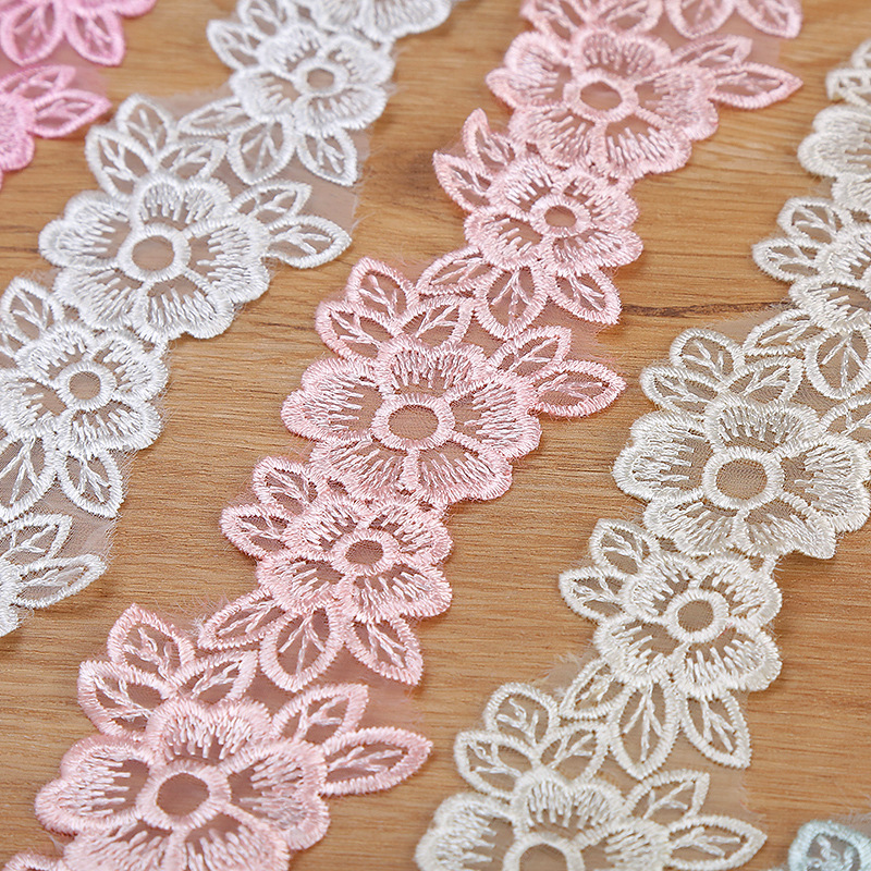 5CM Width Embroidered Organza  - Lace Ribbon Trim review and price