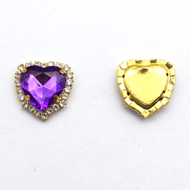 20mm 10pcs Gold Flat Bottom He - Sew On Rhinestone review and price