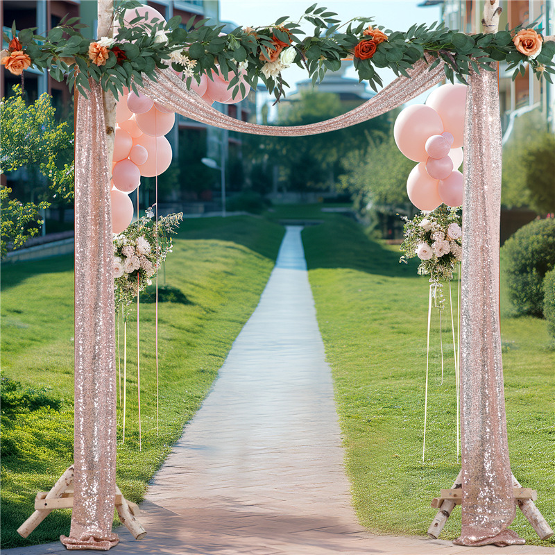 Wedding Arch Draping Fabric, 1 - Sequin Fabric Panel review and price