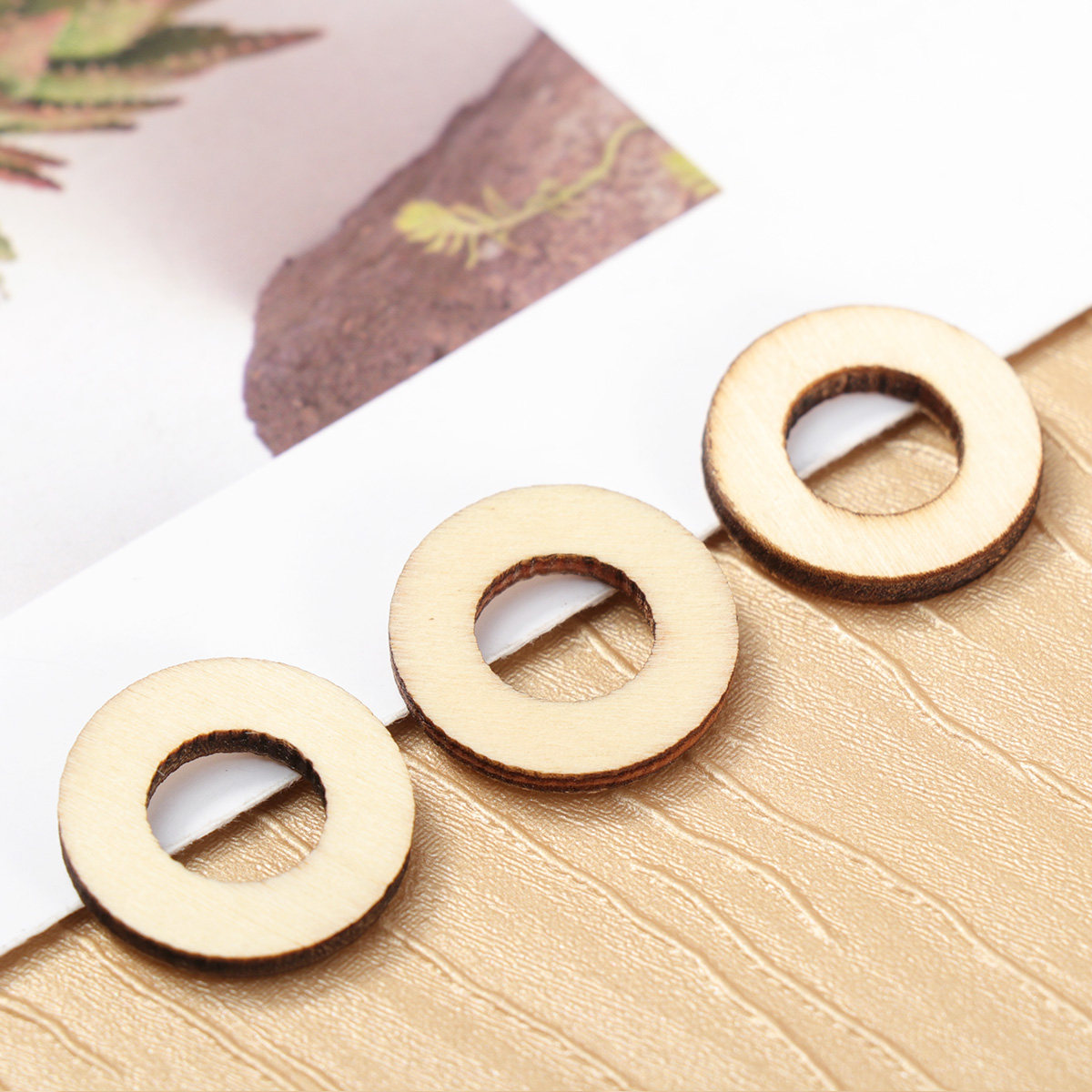 200Pcs Wooden Circle Embellish - Christmas Craft Embellishment review and price