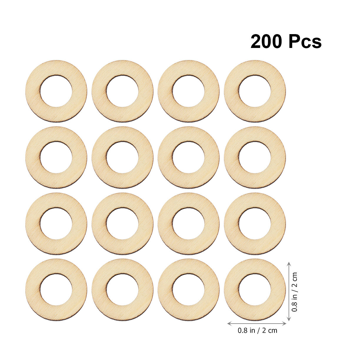 200Pcs Wooden Circle Embellish - Christmas Craft Embellishment review and price