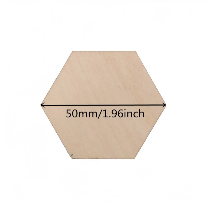 10-120mm Wooden Hexagon Blank  - Christmas Craft Embellishment review and price