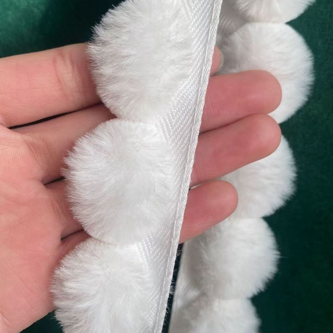 3cm Faux Rabbit Fur Pom Ball L - Lace Ribbon Trim review and price