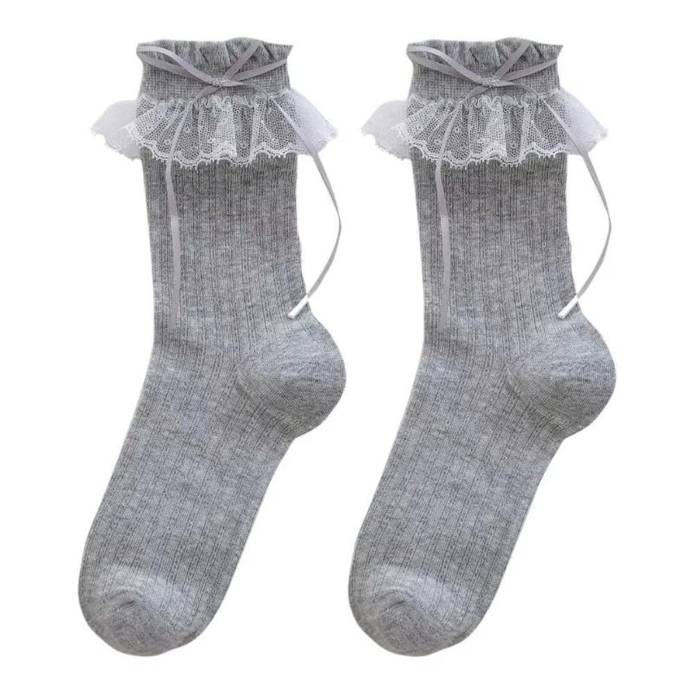 New Ribbon Bow Lace Ruffle Soc - Lace Ribbon Trim review and price