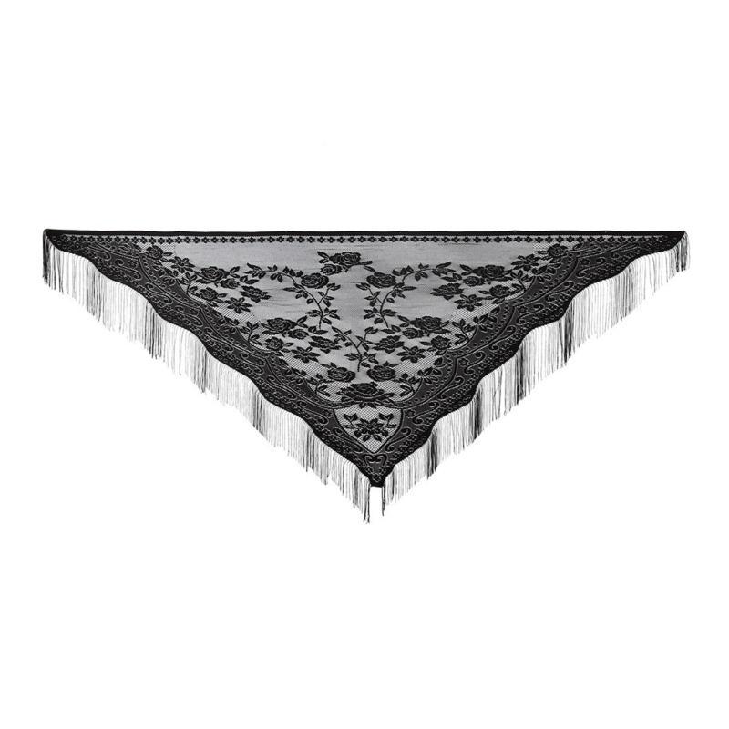 652F All Matching Lace Shawl W - Tassel Fringe Trim review and price