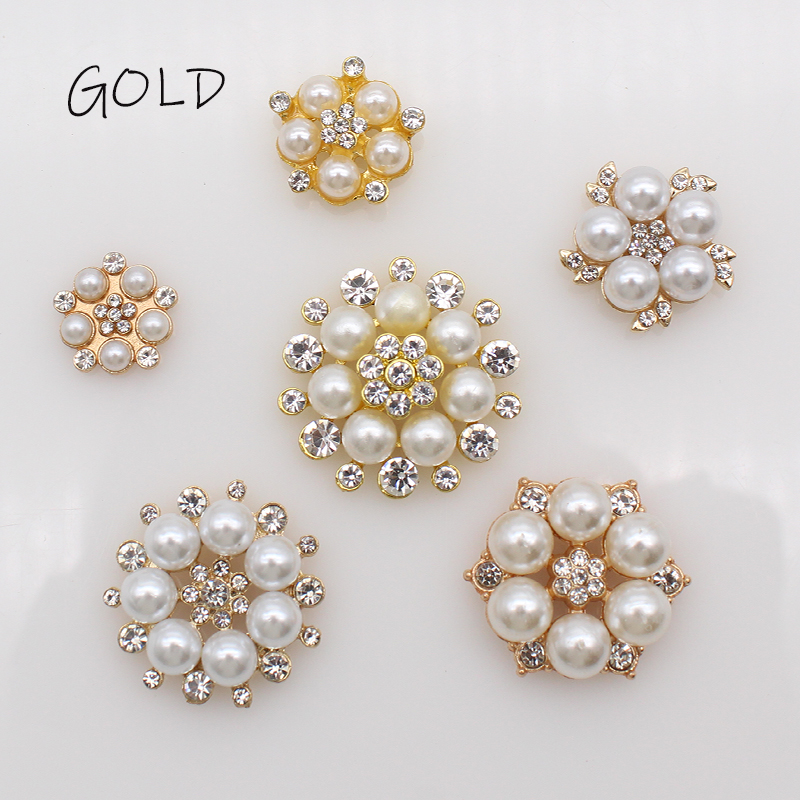 10pcs Gold/Silver Alloy Pearl  - Sew On Rhinestone review and price
